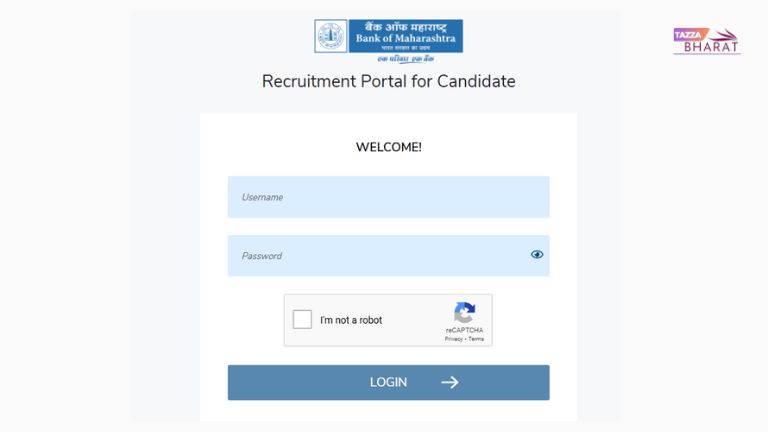 Bank Of Maharashtra Recruitment 2025 log in